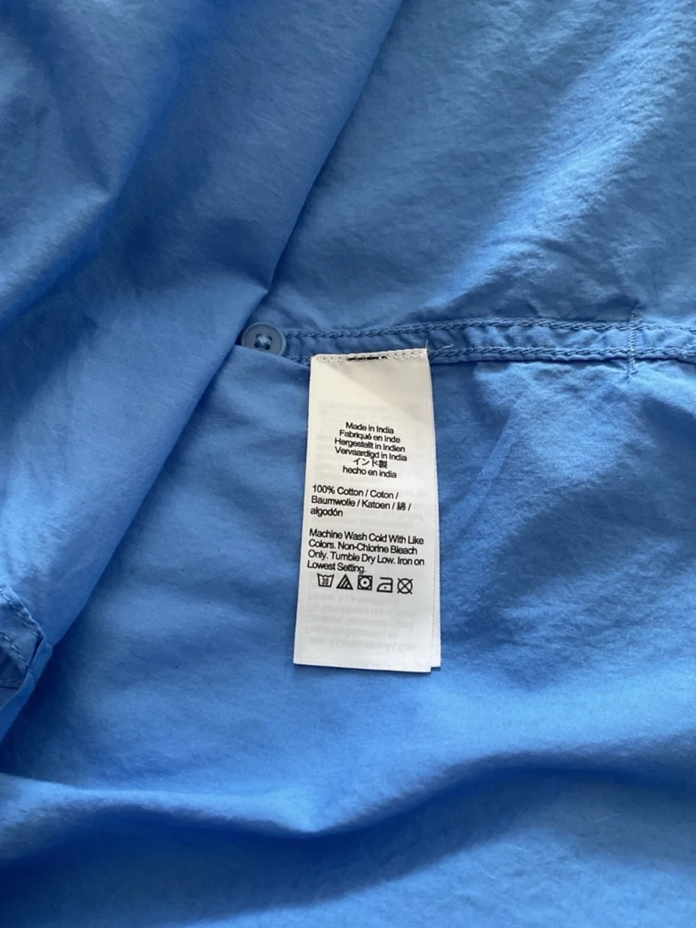 J.Crew Blue Ruffle Sleeve Button-Down Shirt – Size 6